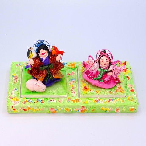 粘土人形　木花咲耶姫＆石長比売　その２