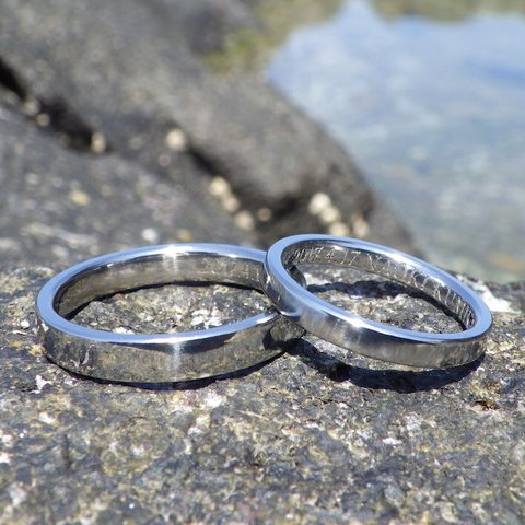 【金属アレルギー対応】 金属アレルギーにならないハフニウムの結婚指輪