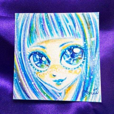 Aqua【5.5×5.5センチ原画イラスト】