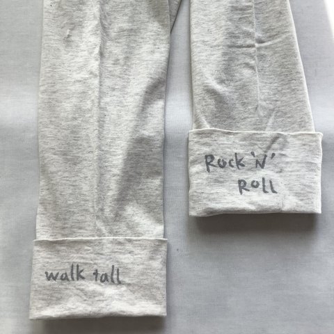 レギンスパンツ” walk tall” 杢白 