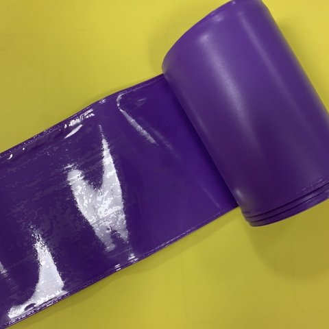 PVCリボン(紫)  70ミリ幅   キャンディバッグ PVC