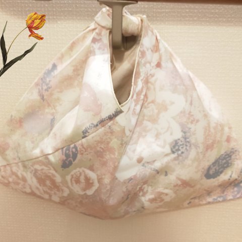 あずま袋 エコバッグ◎上品花柄◎