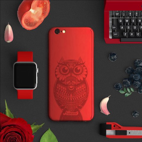 ★Owl★【360°全面保護強化ガラスフィルム付き】iPhone 11 / 11Pro iPhone全機種対応 スマホケース