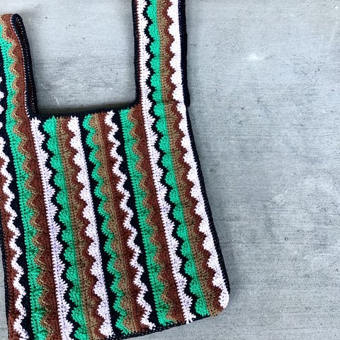 crochet bag ( green )
