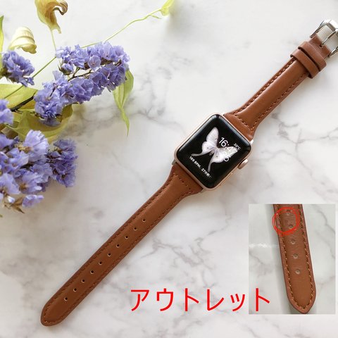 アウトレット品 AppleWatch スリムレザーバンド タイプA 40mm,38mm用