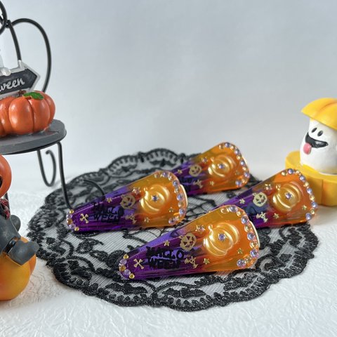 《ヘアクリップ》🎃ハロウィン ヘアクリップ👻✨️