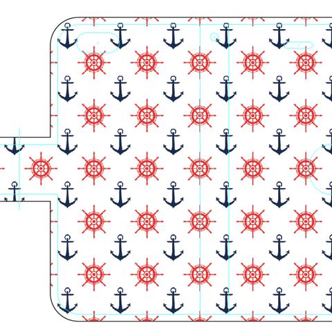 新品送料無料iPhoneケース　手帳型　イカリと舵