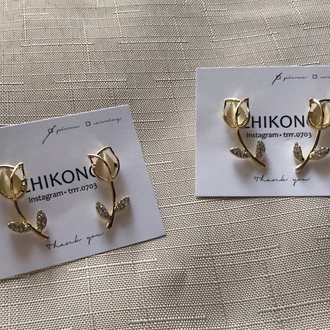 SALE/import select earring/チューリップ