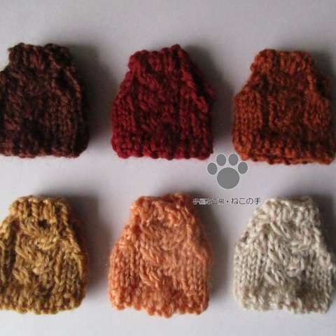 ノースリ縄編み入り　19色メリノ入りウール　オビツ11・ねんどろいどどーる共通サイズ　