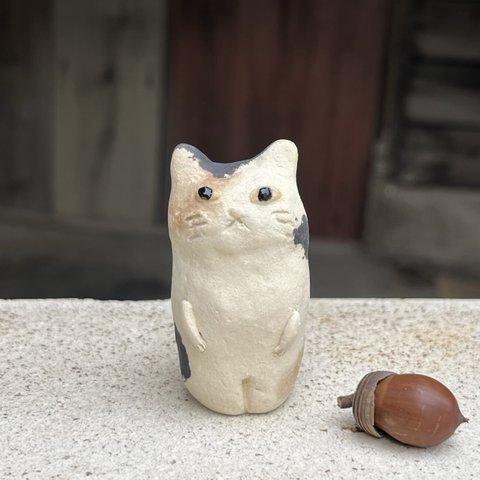 みーちゃん（ミケ）O-422-3　陶製　/cat/貓