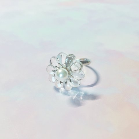 【受注生産②】Vintage chandelier flower ring silver