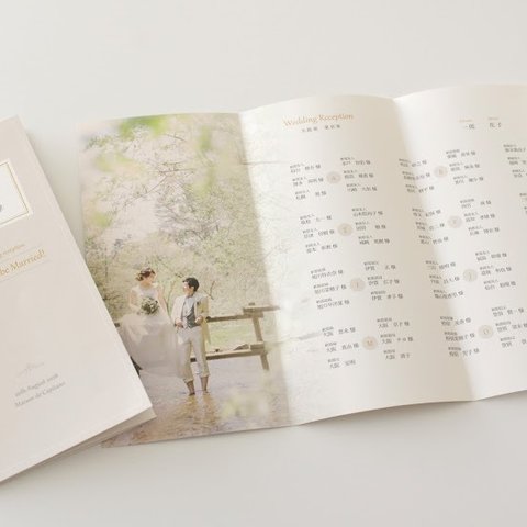 席次表付きプロフィールブック “colors” for wedding