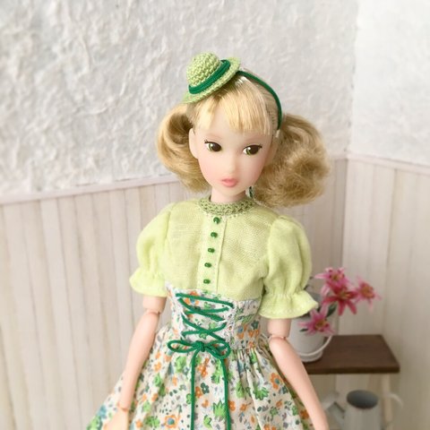 Momoko doll ユノアクルスライト outfit DL05mf グリーン