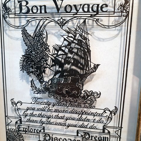 【切り絵】Bon Voyage