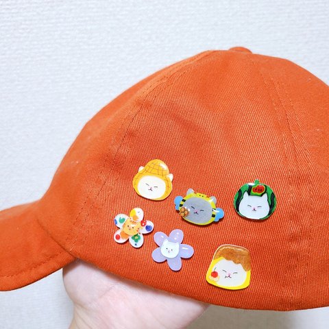 猫 おもしろ ✱ ピンバッジ ✱ ハンドメイド