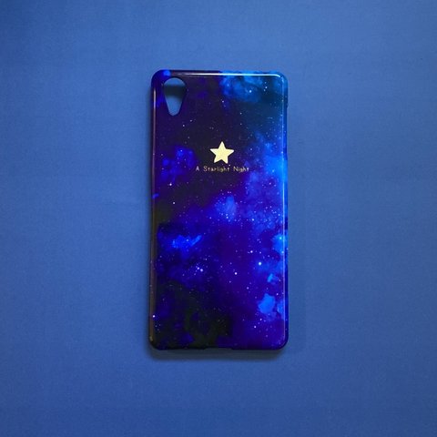 Xperia X Performance(SO-04H/SOV33/502SO)対応、 側面まで印刷する3Dプリントタイプ「A starlight night」＜現品限りの限定販売＞