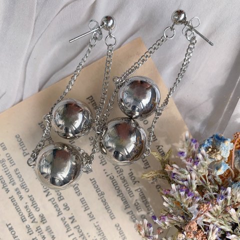 2pcs)1192)インポートピアス#5j