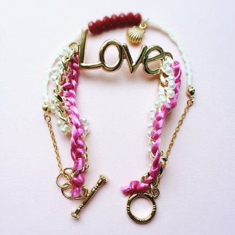 LOVE*ブレスレット<pink>