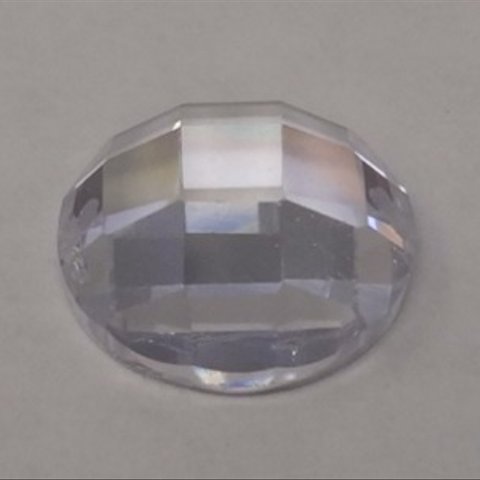 No.3948手芸用ビジュー パーツ ソーオン ストーン（キュービックジルコニア）クリスタル（円形) 1.0×1.0cm_1個入り