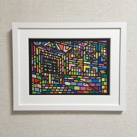 #142- Love letters to Glasgow "The Glasgow School of Art” Full Colour 2019◇A4（297mm×210mm）◇切絵◇貼絵