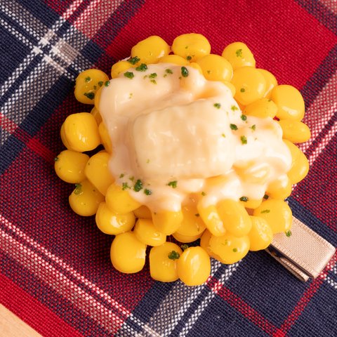 食品サンプル　コーンバター　ヘアクリップ