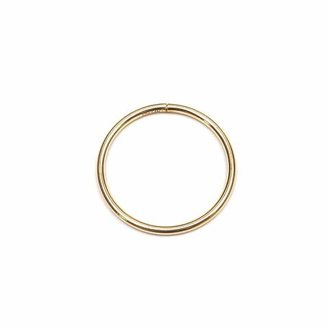 14KGF スリーパーフープピアス 15mm【1ペア販売】(14K-AA029