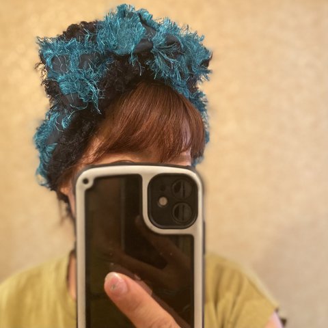 ヘアバンド　ターバン　カチューシャ　ワイヤー　リバーシブル