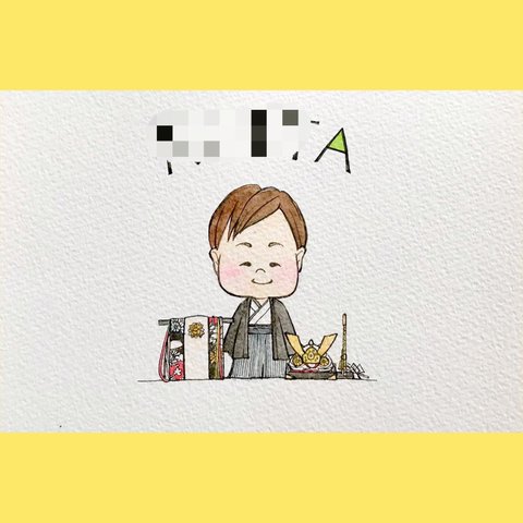  【似顔絵】 1名様用 似顔絵オーダーポストカード