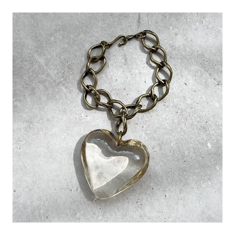 Grass heart bracelet【Bisque】