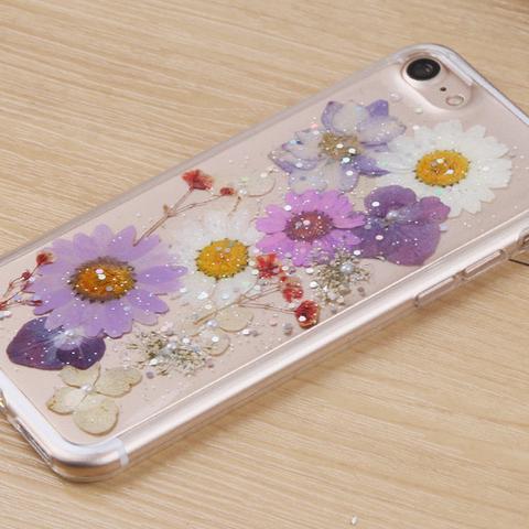 スマホを煌びやかに　Flower case お花ケース　iPhone6 6s 6 plus  7 7plus