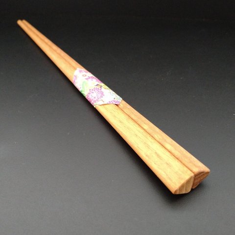 箸　三角箸　ケヤキ材