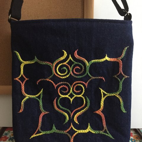 アイヌ刺繍☆ショルダーバッグ