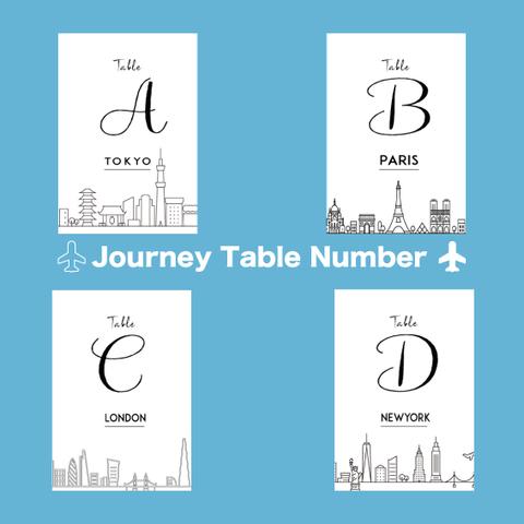 旅するテーブルナンバー　Journey Table Number