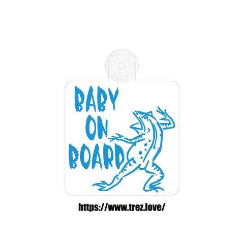 全8色 BABY ON BOARD 鳥獣戯画 かえる 吸盤