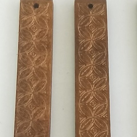 2個 ウッドチャーム 木製パーツ ウッドパーツ 手芸材料 アクセサリーパーツ ハンドメイト
