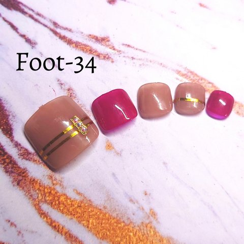 フットネイルチップ   Foot-34