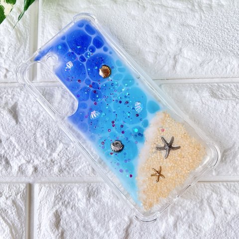 【専用出品】海塗りスマホケース𓇼𓈒𓐍GALAXY S23用𓇼𓈒𓐍