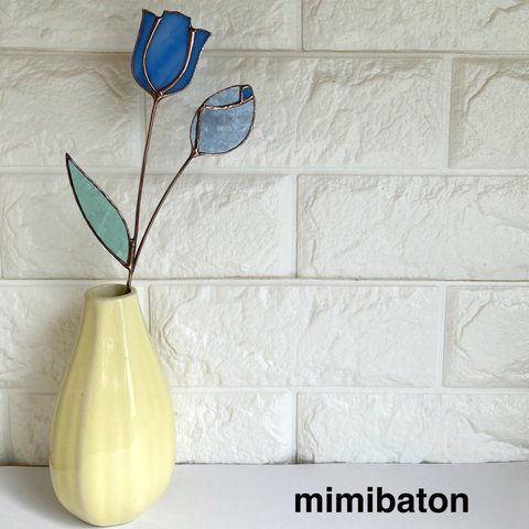 【母の日に＊*】mimibaton🌷ステンドグラスのチューリップ🌷