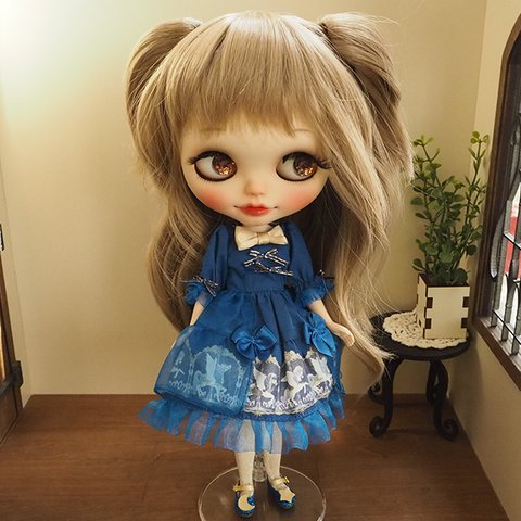 ネオブライス ウィッグ パピヨンテール オリーブアッシュ10インチ/ドール Blythe 