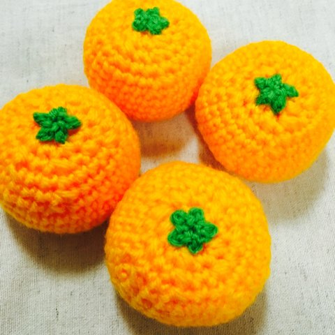 ぽかぽか🍊ミカンたわし あみぐるみ