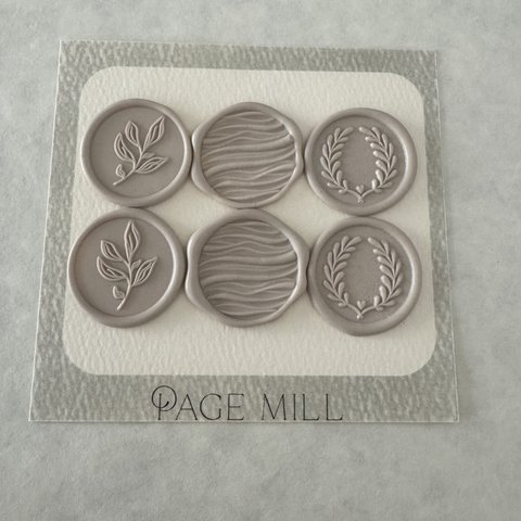 【Beige mix】sealing wax 6個set