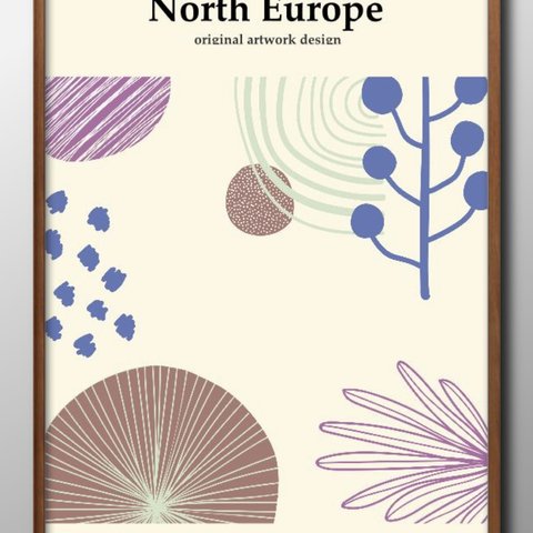 7568■ポスター　A3サイズ　『ボタニカル 植物』　アート　イラスト　北欧　デザイン　上級マット紙