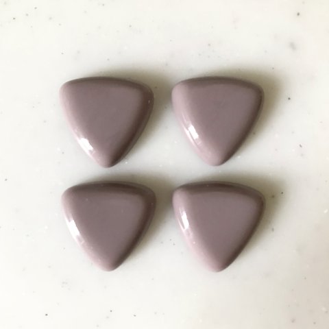 Dusty Purple Triangle Cabochons 