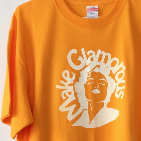 MOVIESTAR Tshirt 「グラマラス」 （L）B-type オレンジ　ホワイト　【送料無料】