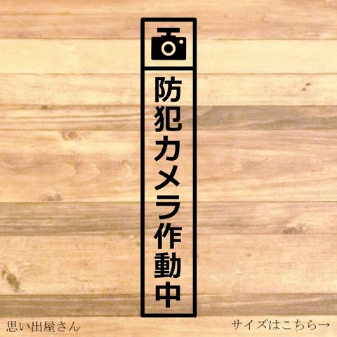 【録画中・防犯カメラ・迷惑行為防止・盗撮防止・盗難防止】縦長で大きめで分かりやすく防犯カメラ作動中ステッカー！【カッティングシール・カッティングシート】