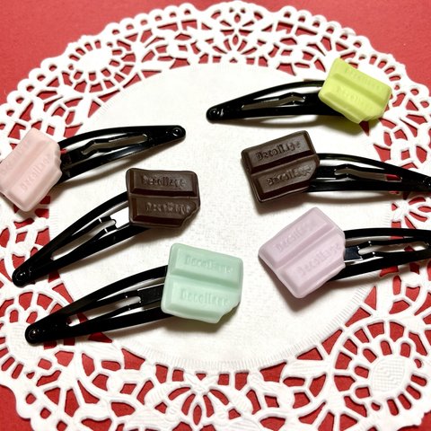 チョコヘアピンセット🍫