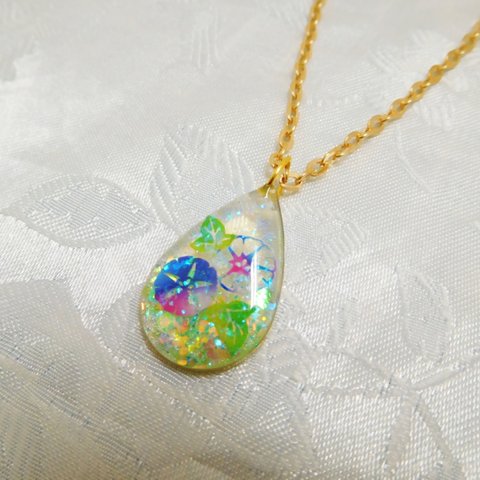 【SALE】朝顔のネックレス① 花