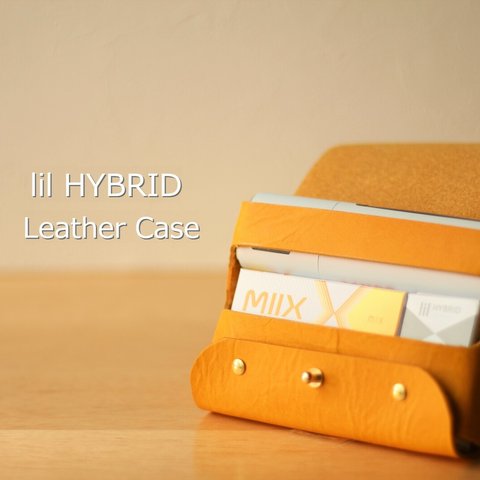 lil HYBRID(リル ハイブリッド) 本革ケース　ミモザイエロー　＊＊プレゼントに、自分用に＊＊