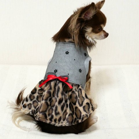 🐆ヒョウ柄👗ドレス