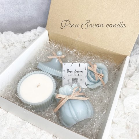 PinuSavon セット キャンドル color candle